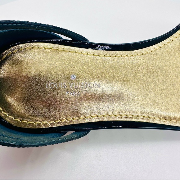 Authentic Louis Vuitton Save The Last Dance Flat Sandals 7 EUC / Like New - Picture 6 of 10